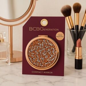 BCBGeneration Compact Mirror with Gold and Silver Accents